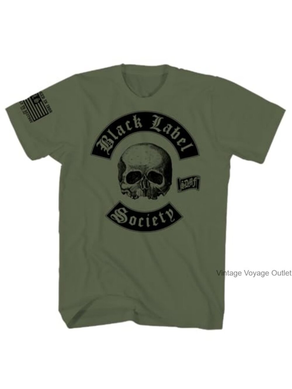 Skull Logo Band Graphic T Shirt Crewneck